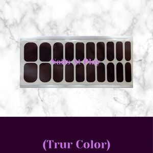 Easy Gellies Nail Wraps - Dark Purple (solid color)